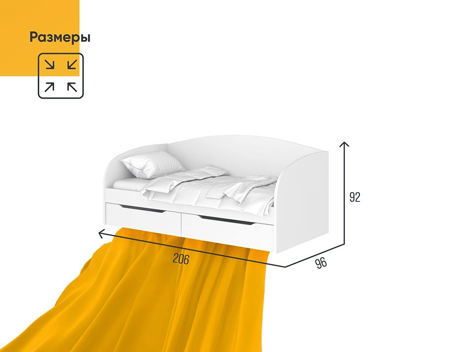 Стандартные размеры детской кровати